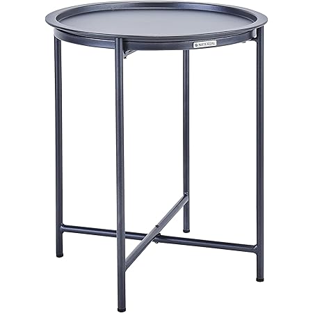 Fokebel Beistelltisch, Kleiner Beistelltisch Metall, Garten