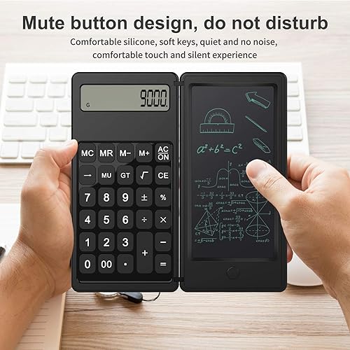 Miniatura 2 de Doodle Pad Calculators, Kids Calculator with Writing Tablet & 6 LCD Display, 12 Digit Electronic Board Drawing/Memo Pads
