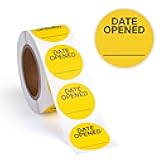 500pcs Date Opened Stickers, Medication Safety Label, Food Date Label Roll, 1.25