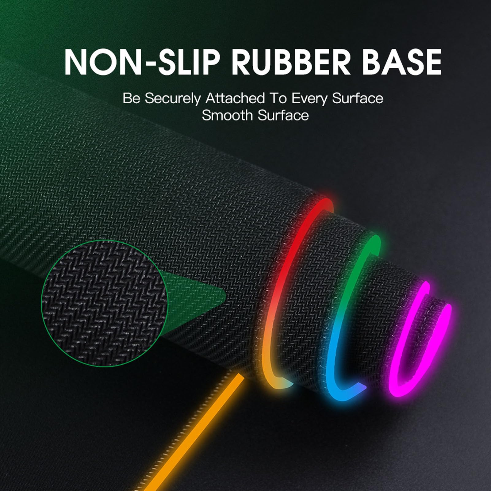 Haofy RGB Large Mouse Pad con Caricabatterie Wireless da 15w di Ricarica Rapida, Tastiera Tastiera per Computer Anti -slip 800 X 300 Mm, Tappetino da Gioco a LED per PC Laptop Desk