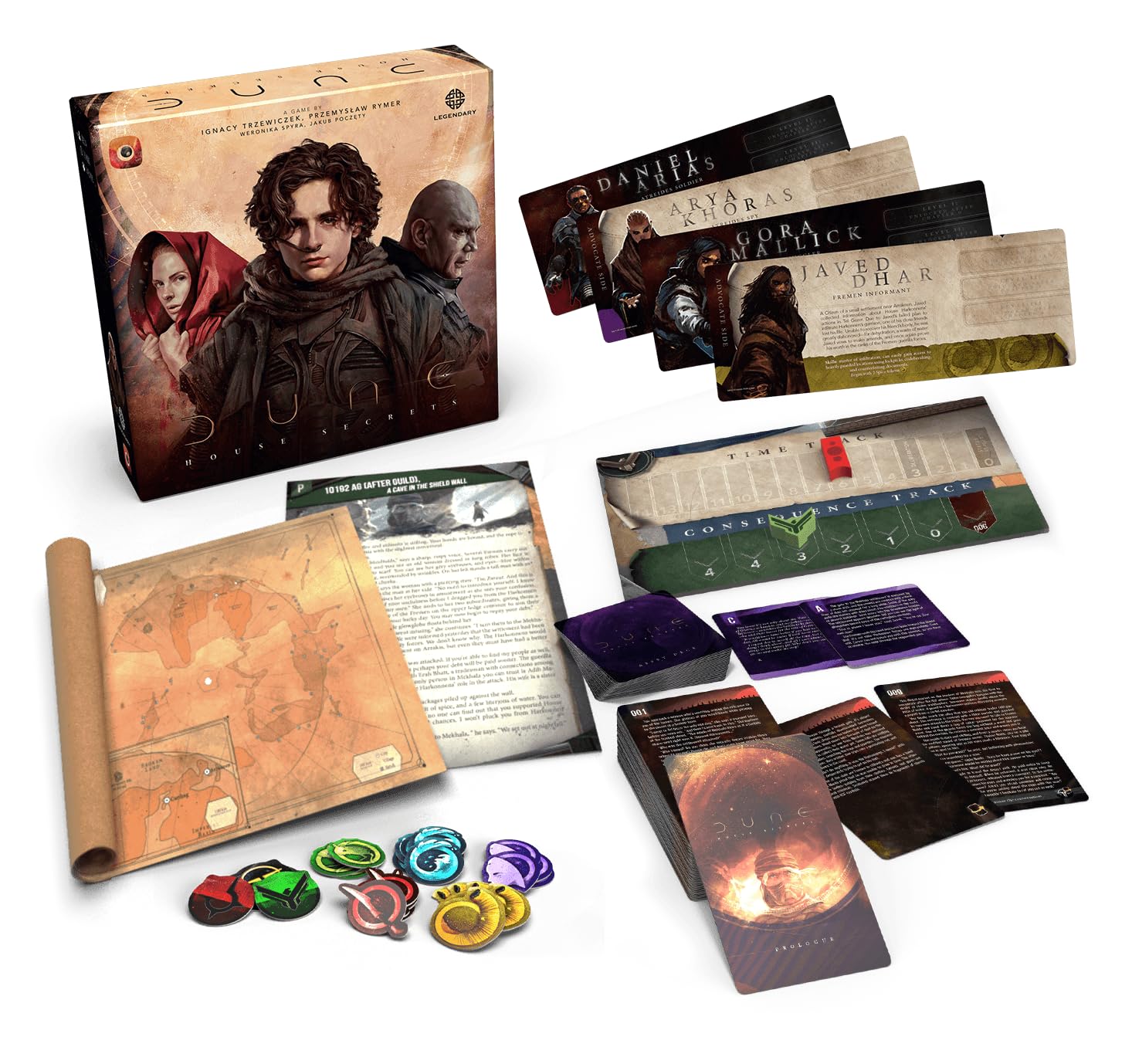 Pendragon - Detective Dune | Edizione italiana |Gioco da tavolo | Età 14+ | 1-4 Giocatori | Edizione Italiana, Età 14+, 1-4 Giocatori
