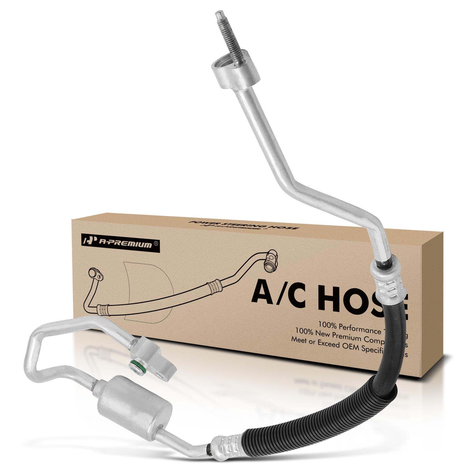 A-Premium A/C Discharge Line Hose Assembly Compatible with Ford Edge 2007-2014, Lincoln MKX 2007-2015. 3.5L 3.7L, Compressor to Condenser