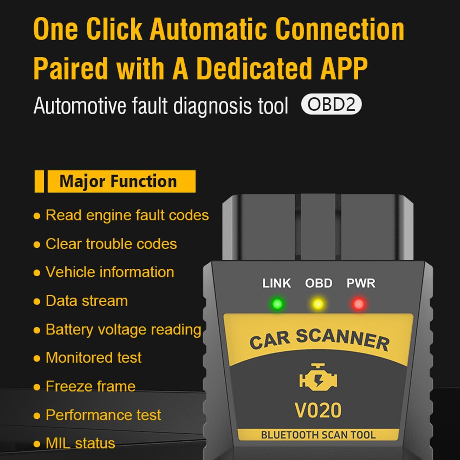 Strumento di Test per Batterie Automobilistiche Digitali per Automobili | Controllore Batteria E Alternatore Per Autovetture Attrezzature Veicoli SUV Camion RV Viaggio E Autista