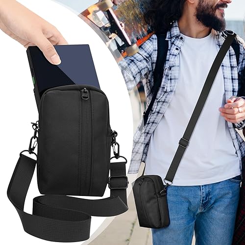 Miniatura 2 de CaSZLUTION Travel Case for Analogue Pocket, Portable Mini Game Player Storage Bag with Shoulder Strap Compatible with RG353V  RG35XX H Retro