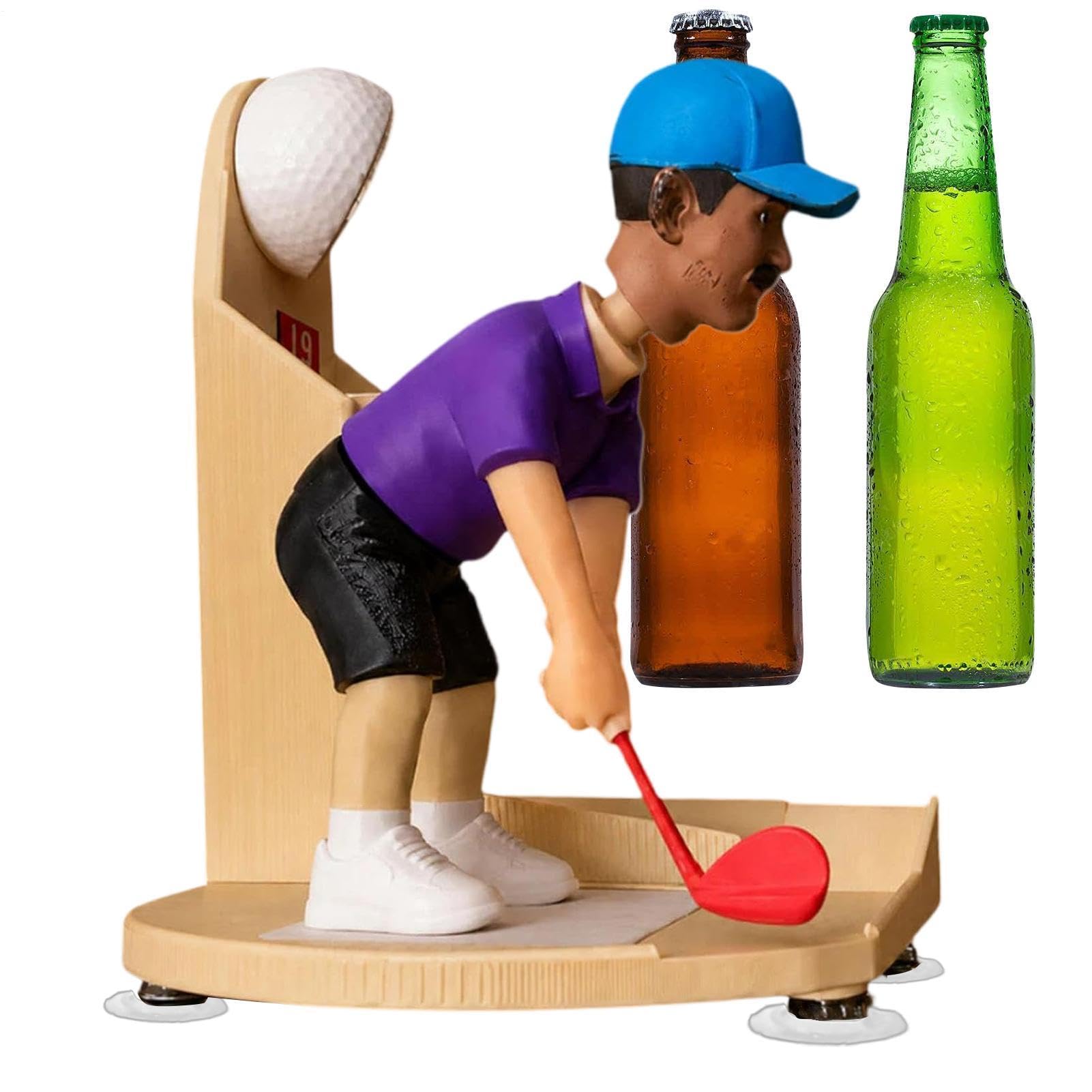 Décapsuleur à levier swing golf décoratif en finition premium pour une cuisine élégante
