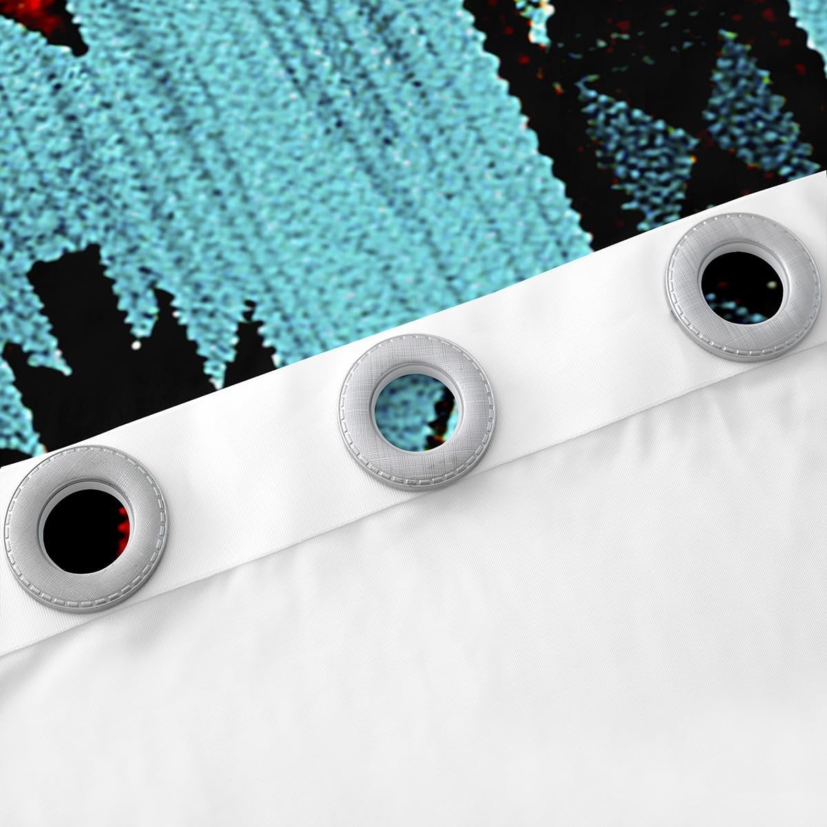 Feelyou Deep Blue Southwestern Darkening Drapes (2 Panels, 42 x 63 Inch) Geometric Curtains for Living Room Tribal Exotic Native American Indian 30%-50% Blackout Curtains Stripe Line Window Treatment