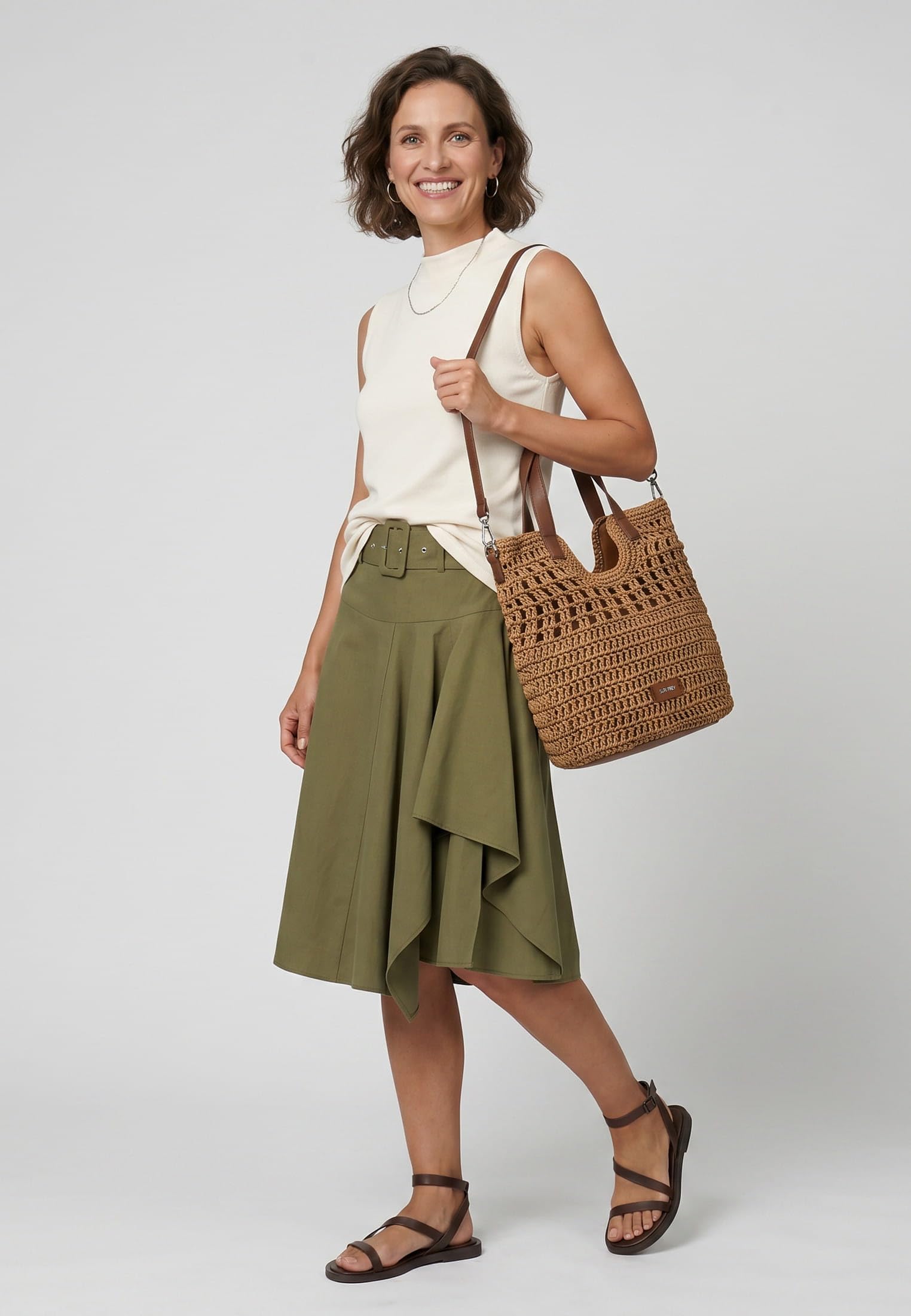 SURI FREY Umhängetasche Marley Cityshopper Cognac hellbraun