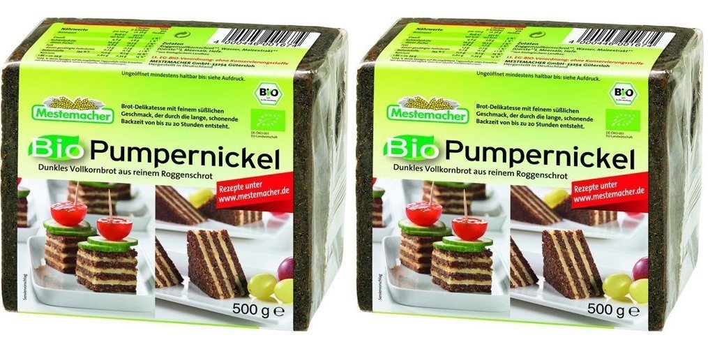 Amazon | メステマッハー オーガニック プンパニッケル 500g (500g×2個