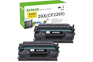Aztech 26X CF226X Toner Cartridge 2 Pack: High-Yield, Compatible Replacement for HP M426fdw