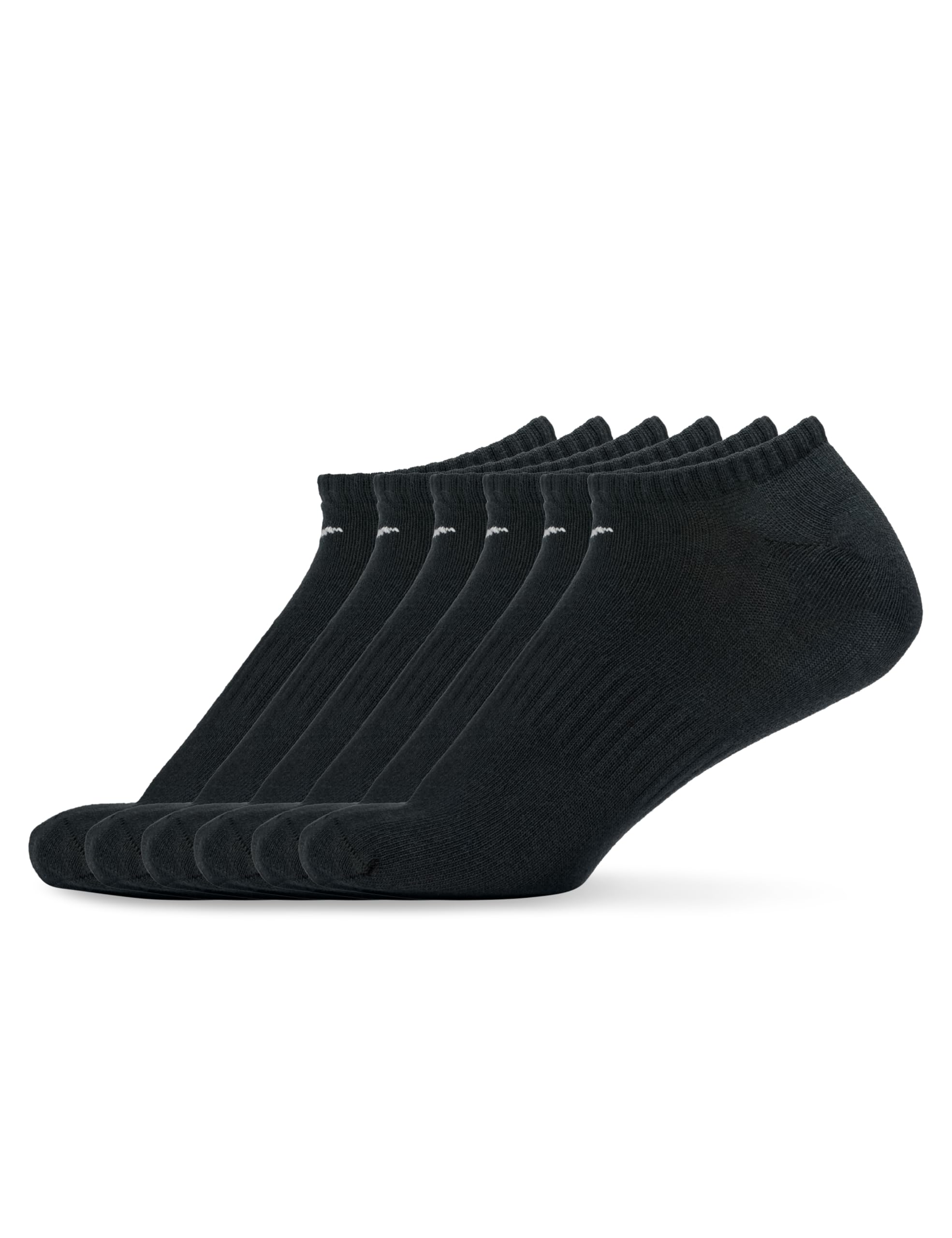 Nike Men U Nk Everyday Ltwt NS 6Pr-Band Socks - Black/White, X-Large