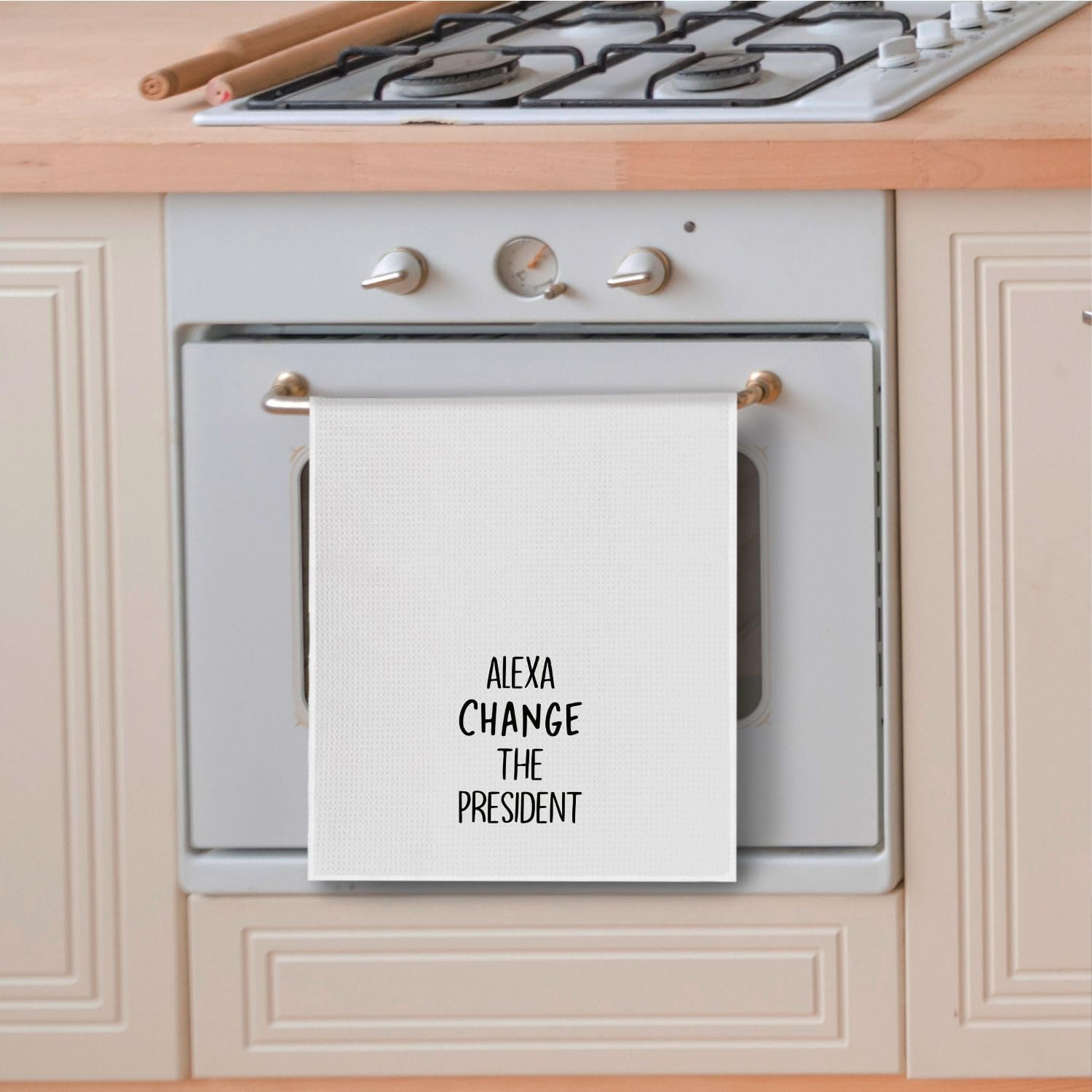 Funny Political Kitchen Towels, Funny Gifts for Men Women Dish Tea Towels for Kitchen Decor, Change The President Decorative Hand Towels for Bathroom, 16x24 Inches - Image 3