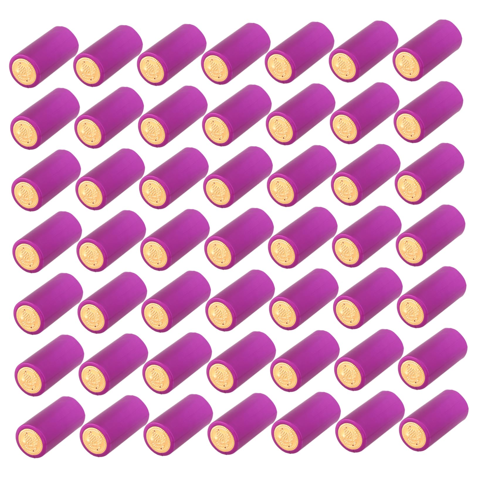 LALADEFIEE Wine Vacuum Stopper 100pcs Red Wine Bottle Film Bottle Capsules Heat Shrinkable for Winery