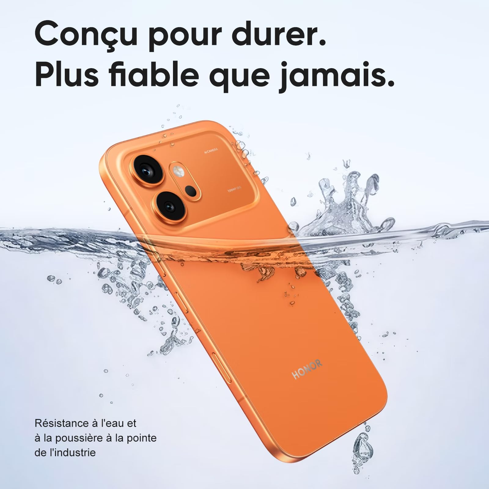 HONOR 600 5G Smartphone Téléphone, 6.57” 120Hz AMOLED Écran, Appareil Photo 200MP, 8+256GB, Batterie 6400mAh, Charge Rapide 80W, IP68/IP69K, Android 16 (Black, 256, GB, 8, Go)