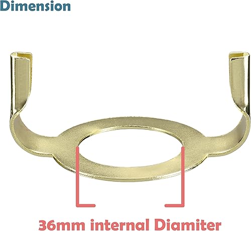 Miniatura 2 de Aspen Creative 21323-23 - Pantalla convertidora de arpa con adaptador Slip Uno, modelo Uno Euro Fitter de 1.417 in, chapado en latón, paquete de 3