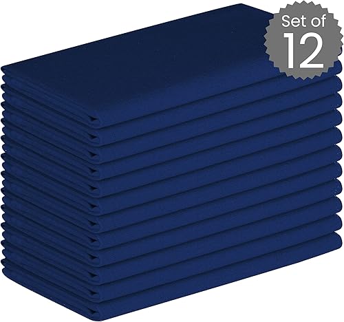 Miniatura 10 de Juego de 12 servilletas de tela 100% algodón, suaves, duraderas, lavables, ideales para fiestas de granja, bodas, Navidad, Pascua, perfectas para