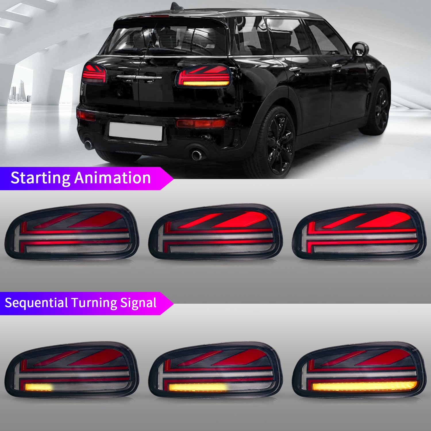 Amazon | LONGDING LEDテールライト 2015-2023 JCW MINI F54 Cooper S