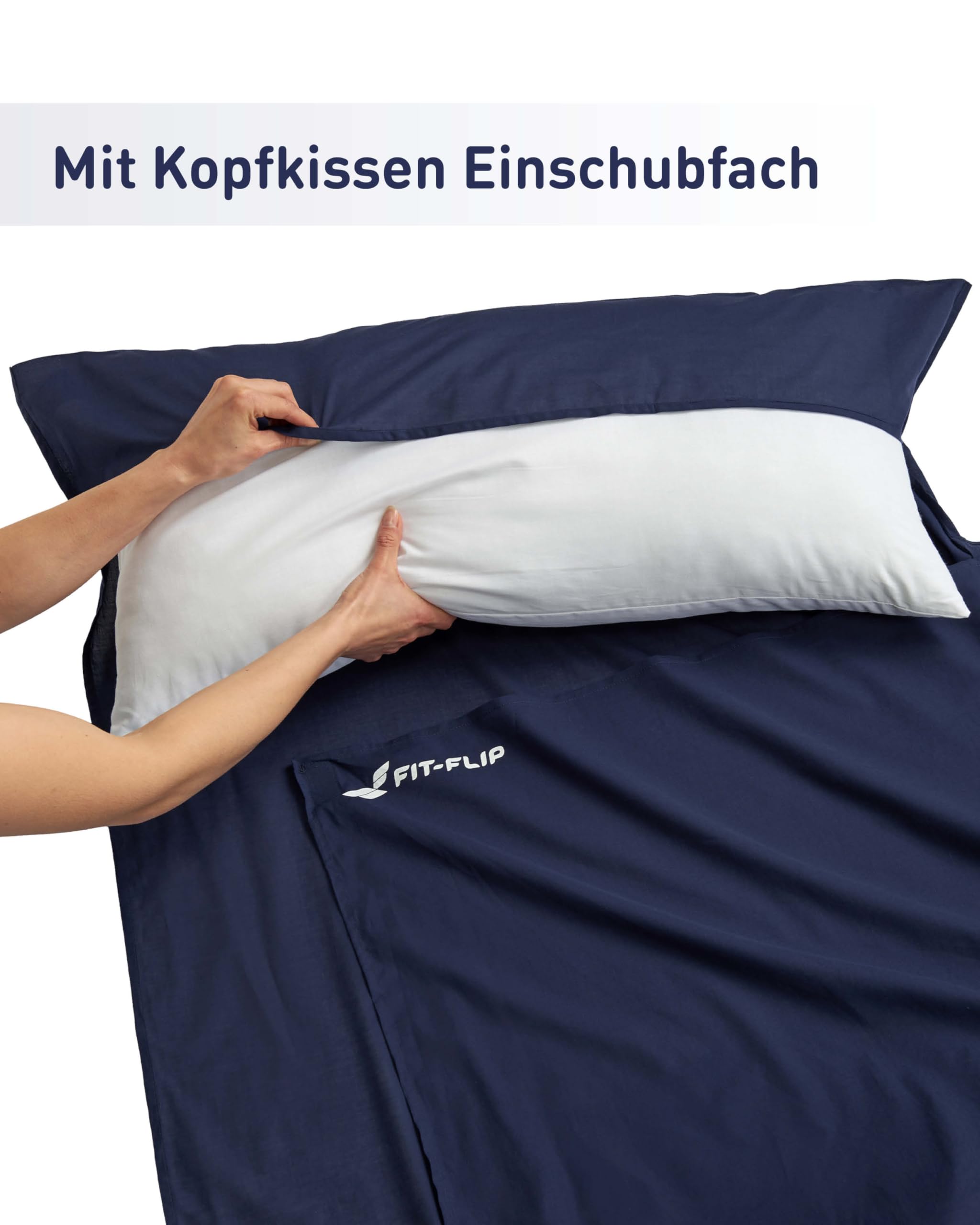 Fit-Flip Hüttenschlafsack Ultraleicht aus Baumwolle oder Mikrofaser