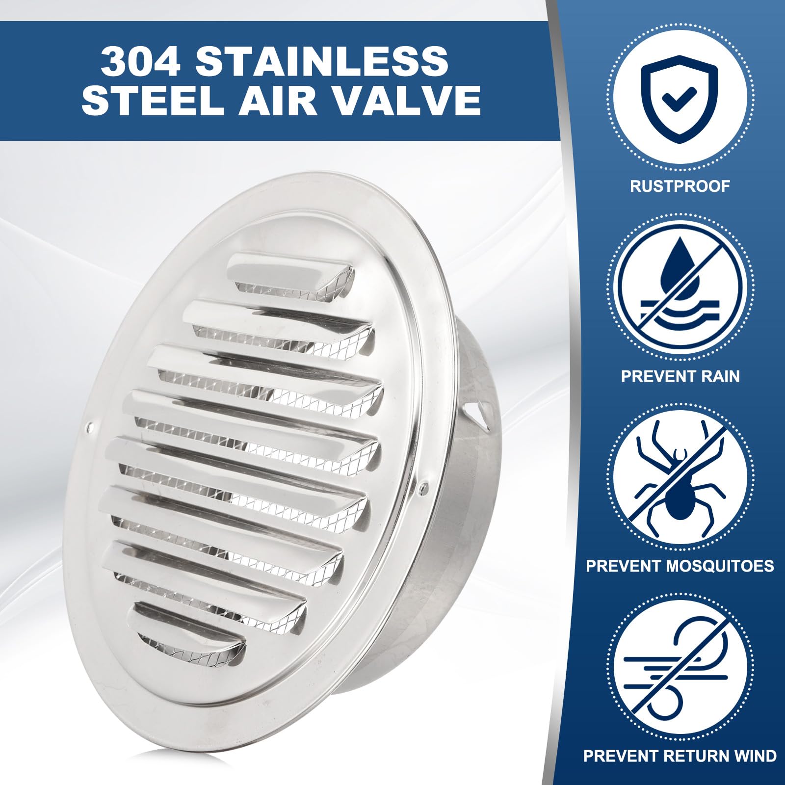 PATIKIL 6 Inch Round Air Vents - Image 3