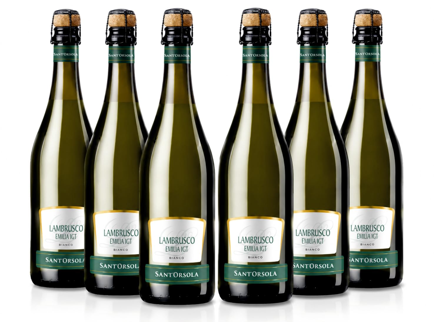 Sant'Orsola Lambrusco Emilia IGT Sparkling White Wine - 6X750 ml