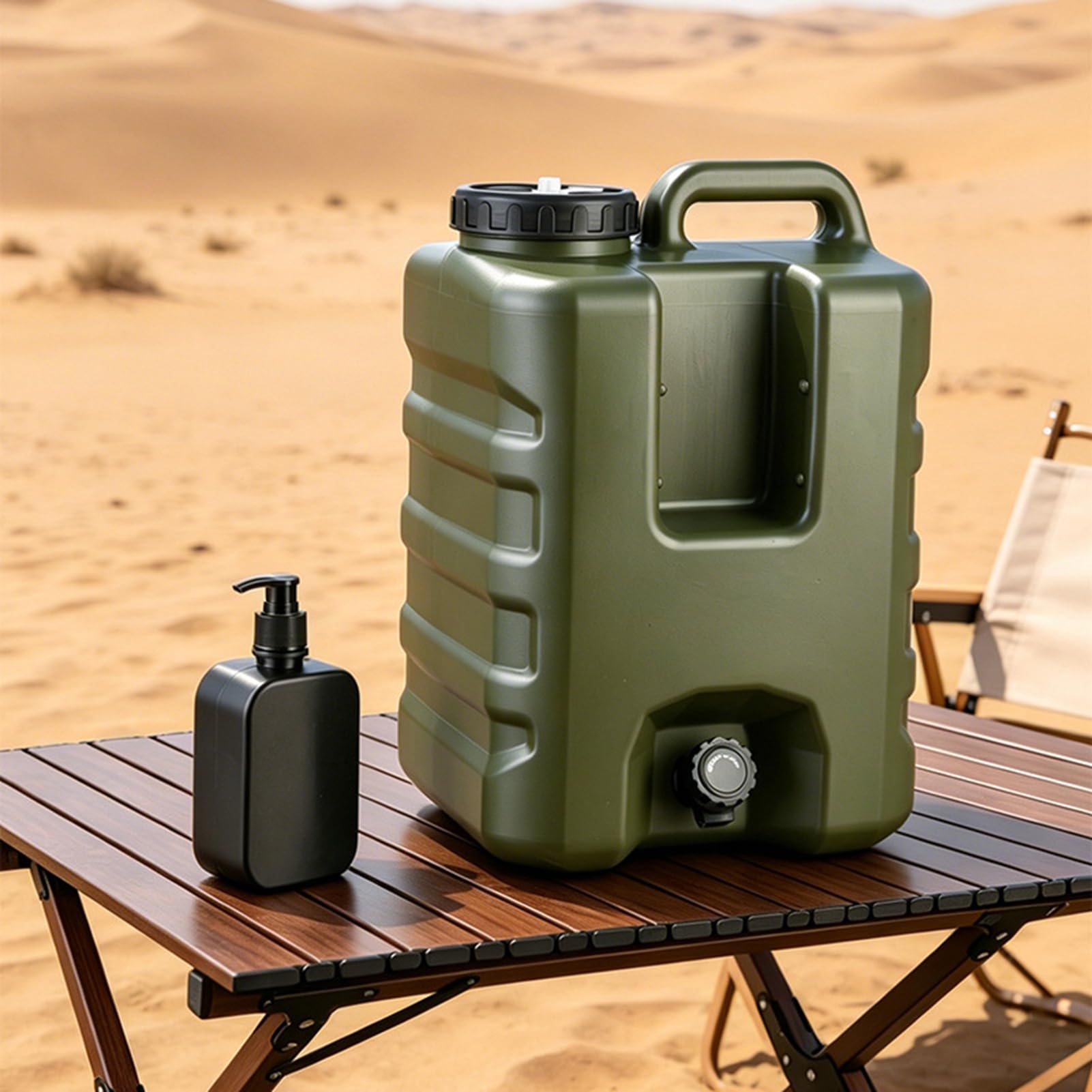 Camping Zbiornik na Wodę z Ergonomicznym Uchwytem, Pojemność 20L