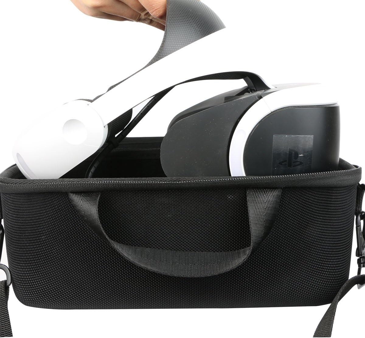 Khanka Hard Carrying Travel Case Box replacement for Sony PlayStation PS VR2 Glasses Headset Controller and Sony PS VR2 Lens Cap.(Case Empty) - Image 3