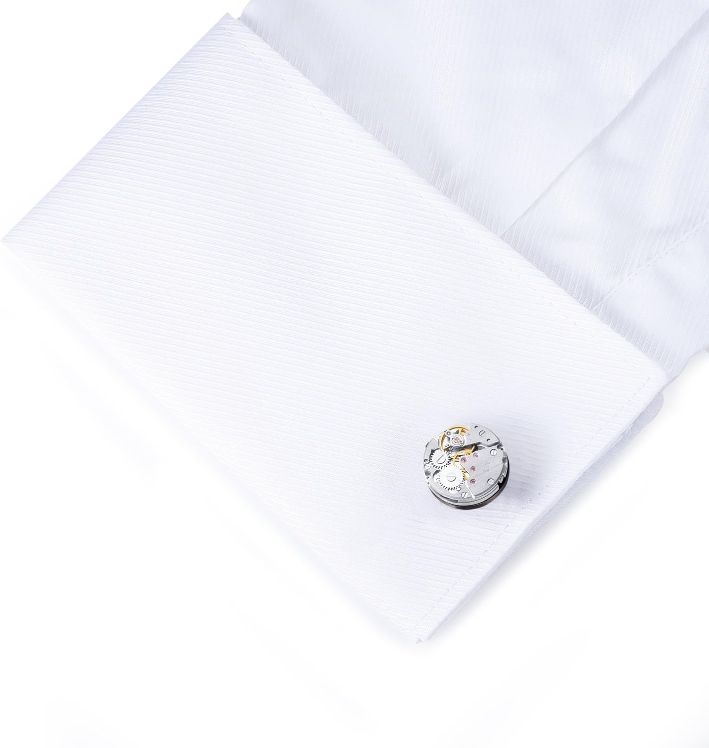 Gemelli Steampunk Con Movimento Orologio - In Rame E Acciaio, Design Unico E Elegante - Foto 10