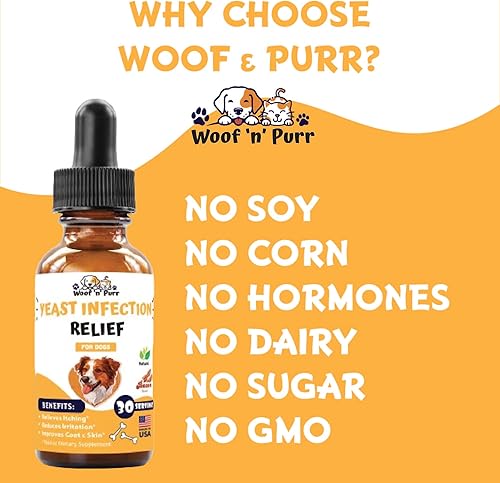 Miniatura 6 de Tratamiento natural de infección por levaduras para perros  Ayuda a apoyar el alivio de la picazón, alivio de la alergia, alivio de la inflamación y