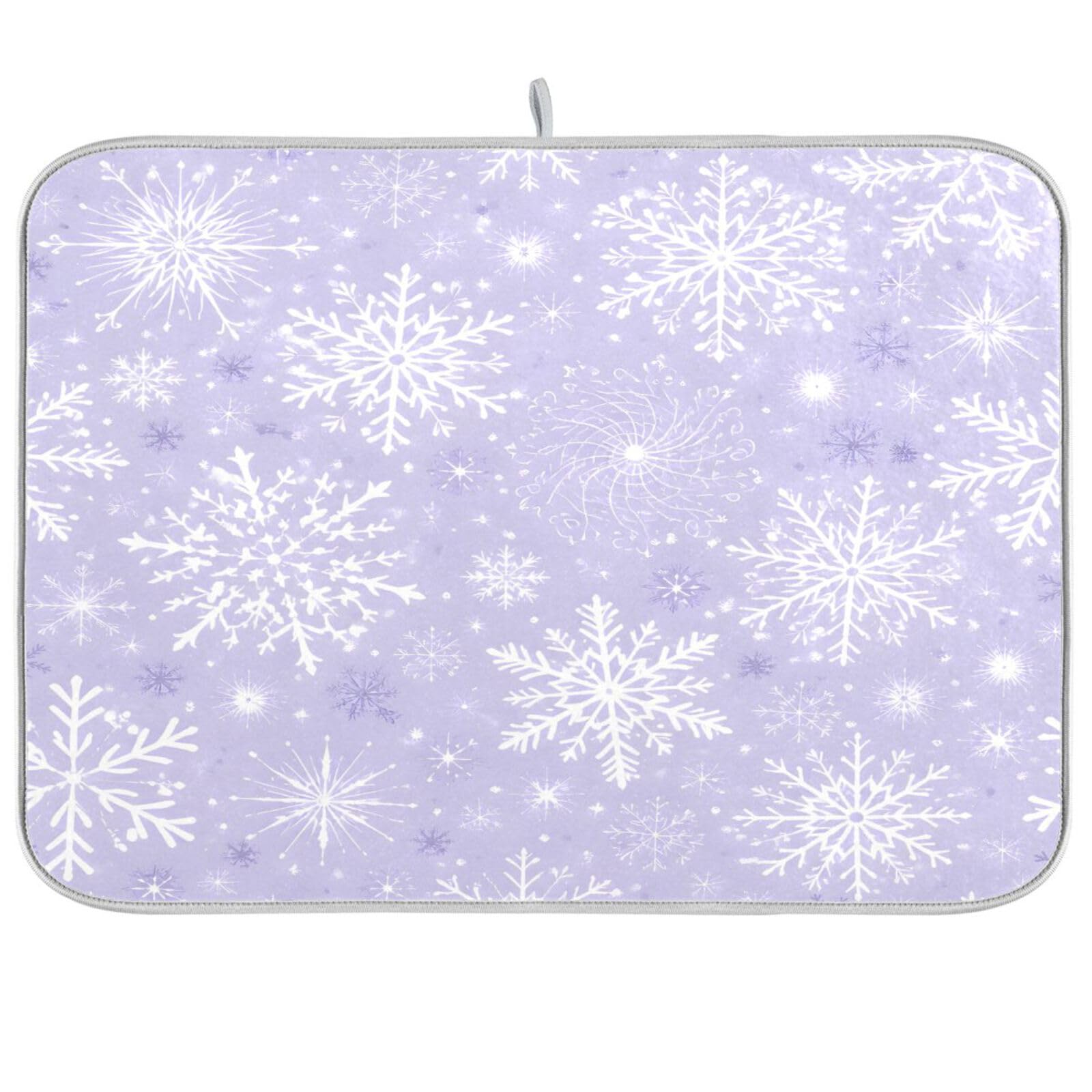 Tapete de secado navideño ALAZA, el accesorio de copos de nieve ideal para regalar en invierno