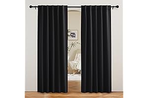 RYB HOME 80 Inches Long Blackout Curtains