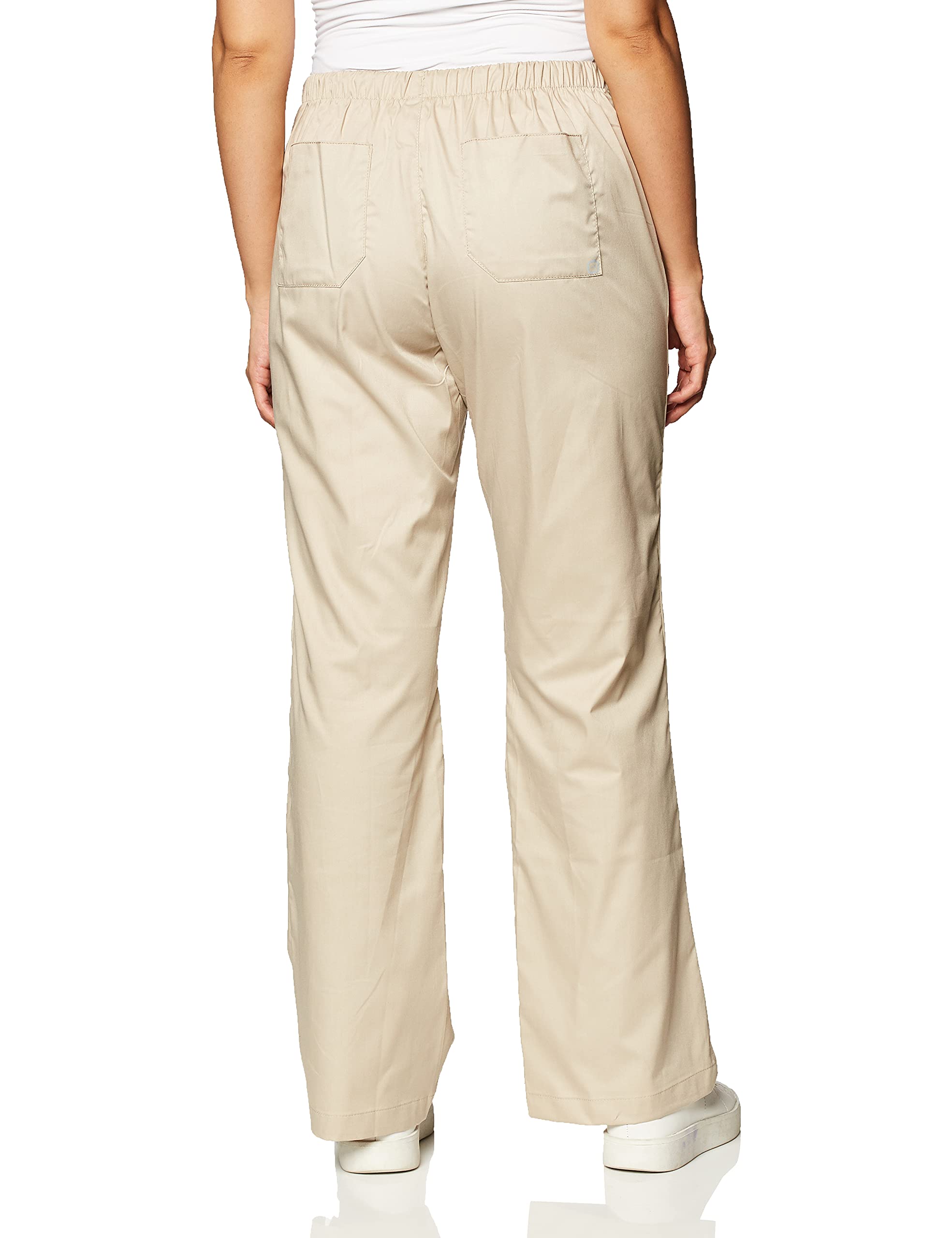 WonderWink Women's Wonderwork Flare Leg Scrub Pant, Khaki, Medium