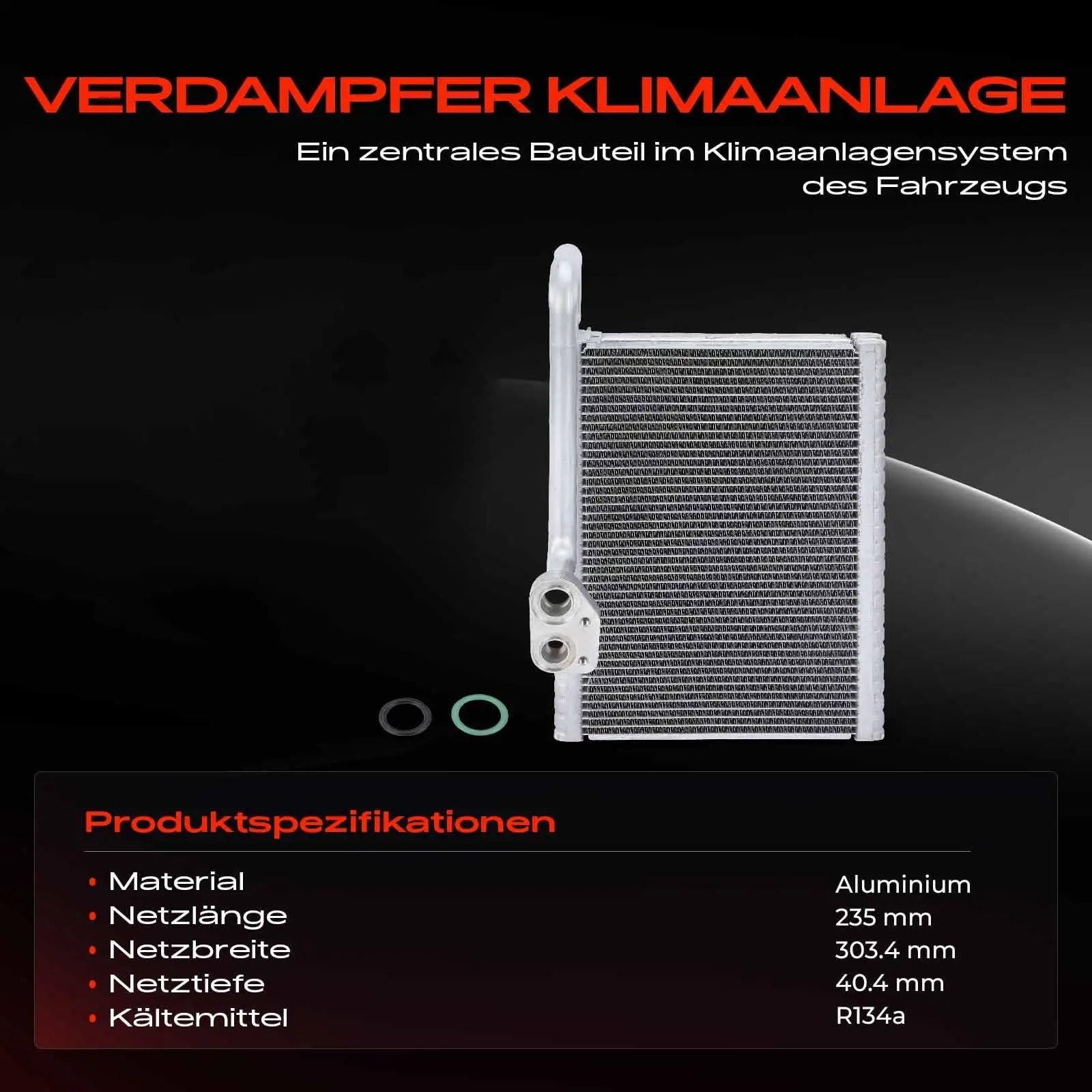 parownika klimatyzacji Pasuje do Romeo 147 Pasuje do A3 Pasuje do Citroën C15 Pasuje do Lancia 82348991 92324 1x Parownik Klimatyzator