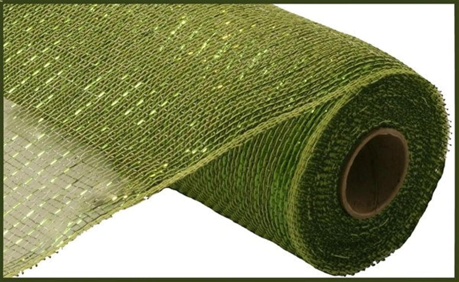 Amazon.com: Deco Mesh, Moss with Lime Foil Deco Mesh, 10 Inch Deco Mesh ...
