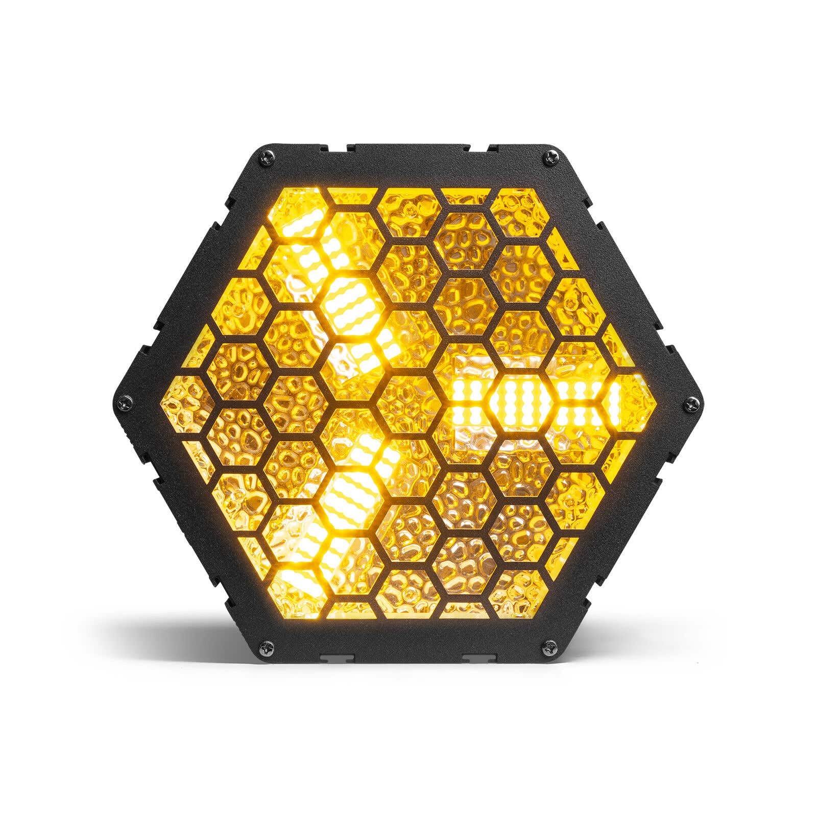 BeamZ RB90 - Retro Stage Blinder, 4er Set, 3x 30 Watt LED Effektstrahler DMX Licht, 3-in-1 Bühnenlicht Deko, Lichtorgel Warmweiß, 72x RGB-SMD-LEDs, Stroboskop, Disco Beleuchtung, 5-Pin DMX