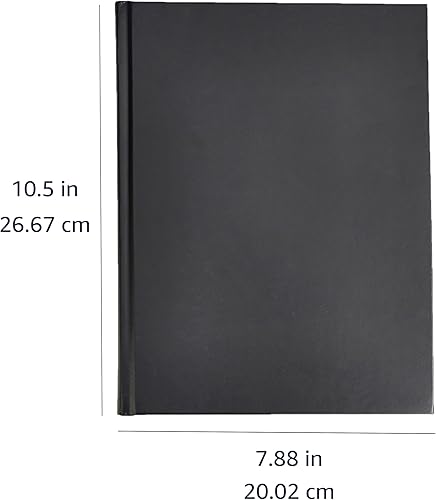 Miniatura 5 de Amazon Basics Diario profesional, 10.5 x 7.5 pulgadas, negro, paquete de 2