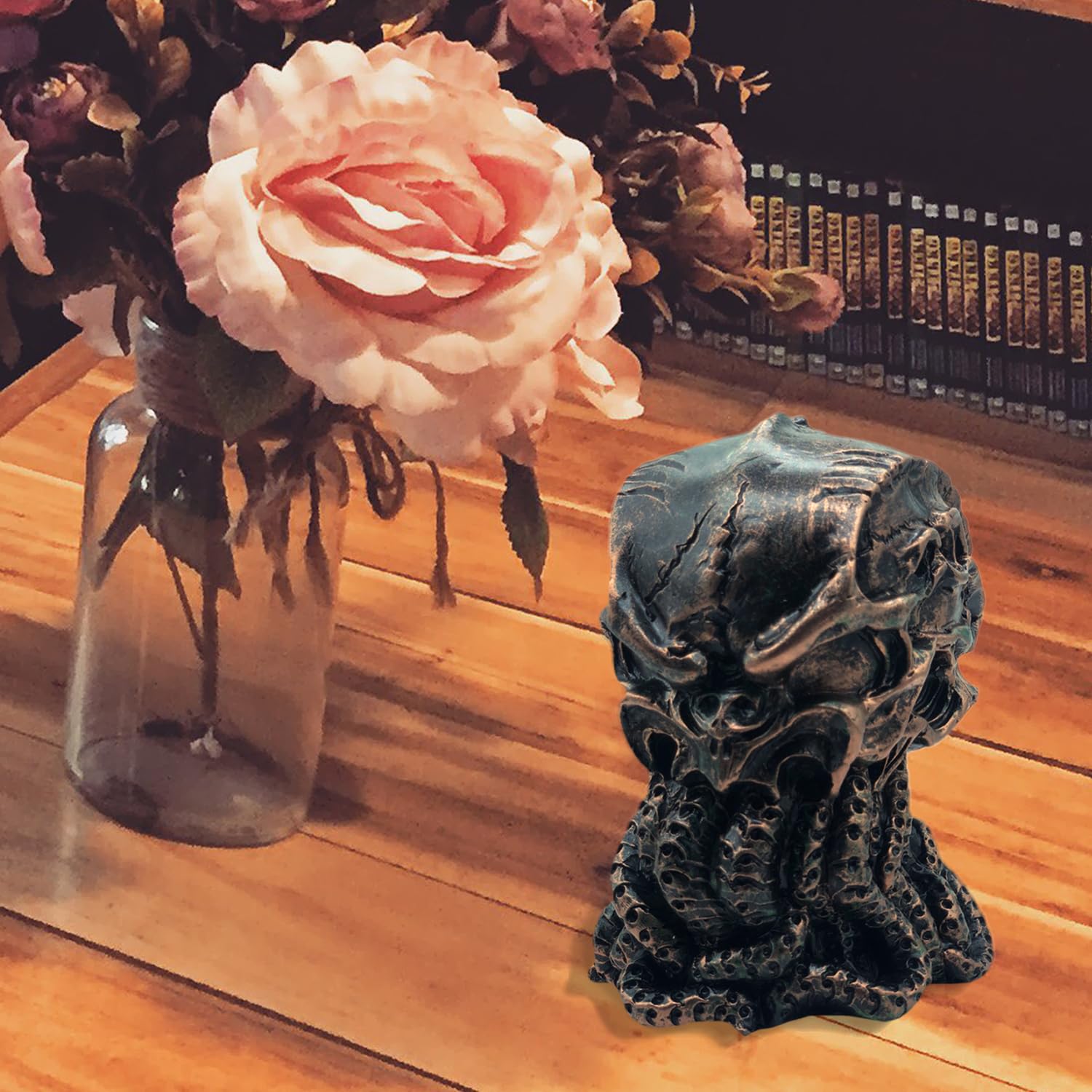 Zagxuade Cthulhu Skull Statue, Myths Legends Sea God Collectible Figurine, 6 Inches Tall ()