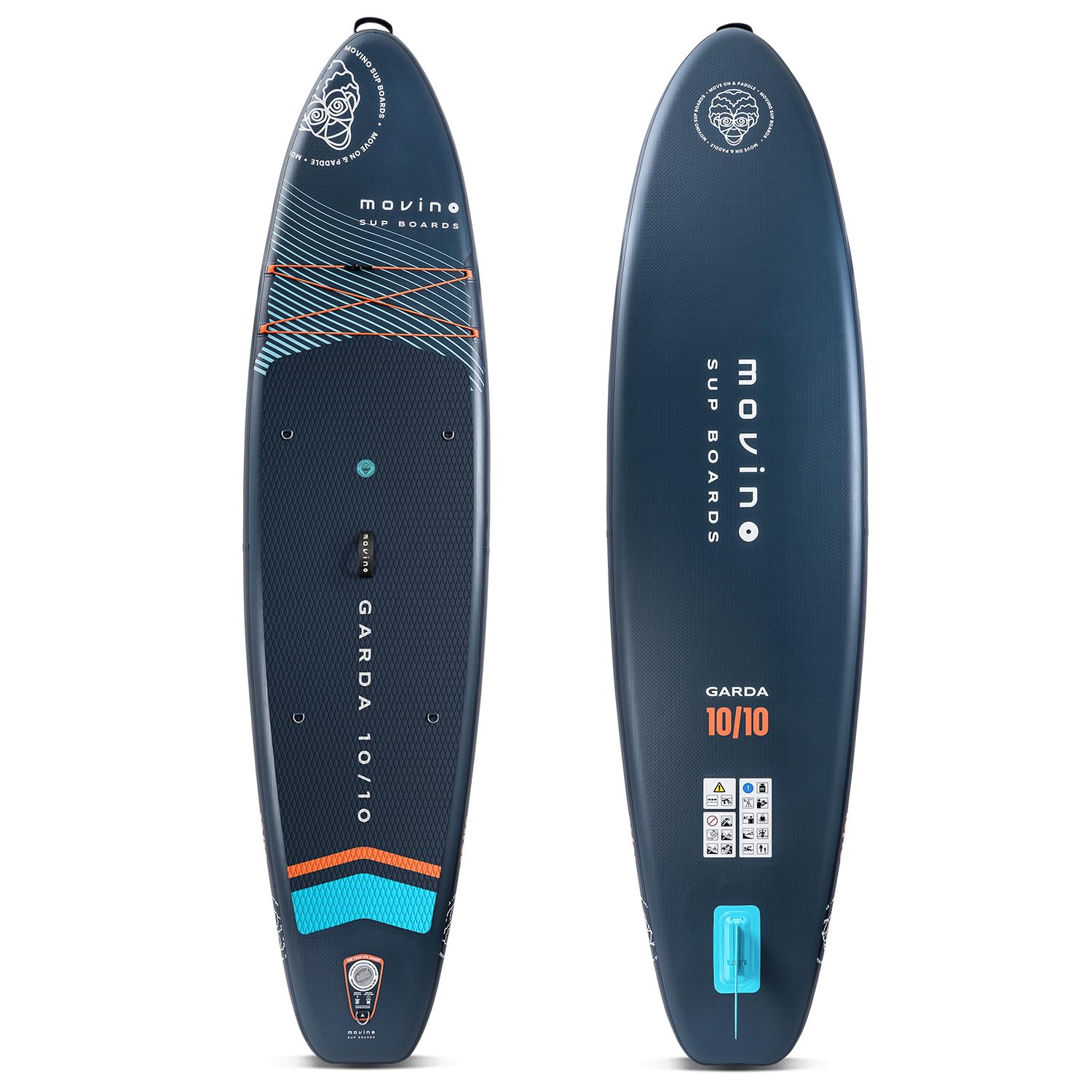 Movino Garda Allround 10'10” Set de Tabla de Stand Up Paddle Inflable Sup Tabla de Paddle Ligera Stand Up Paddleboard Tablas de Sup y Accesorios para Deportes Acuáticos 330 cm
