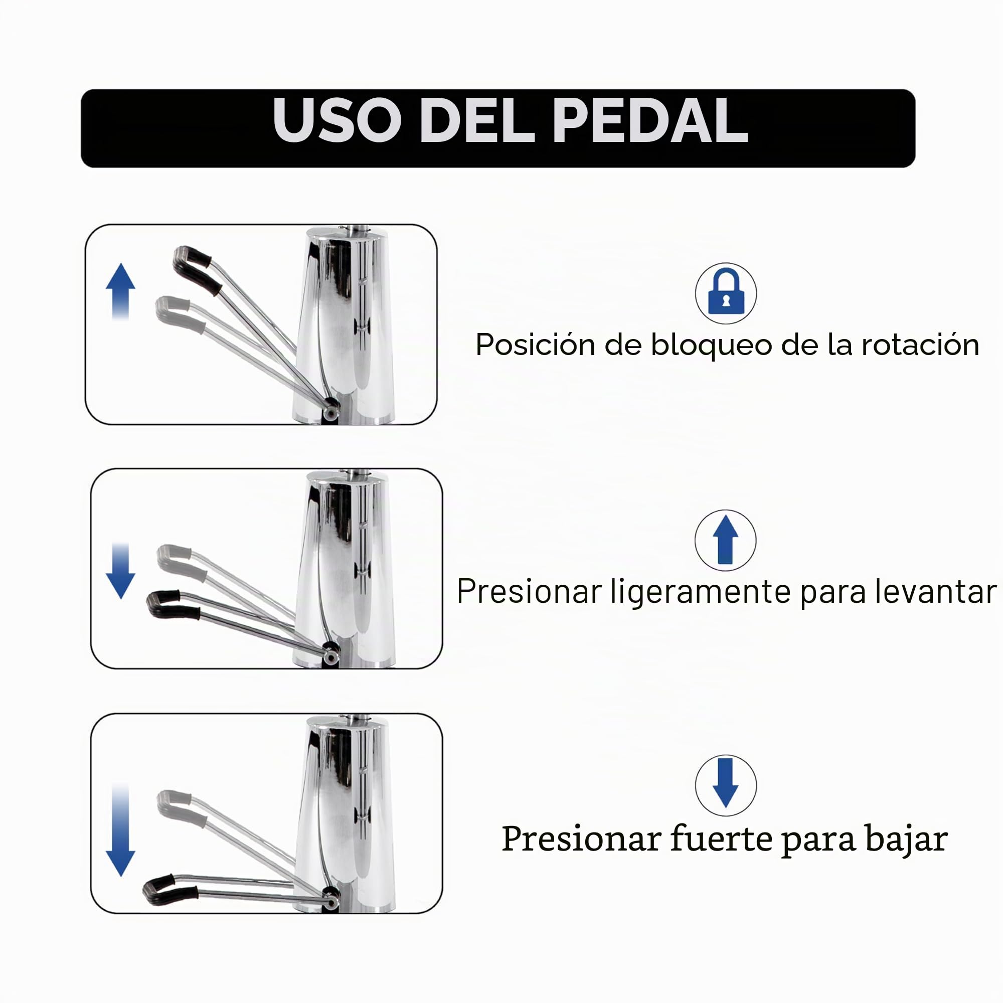 Barberpub Hidráulico Tumbona Terapia tattooliege Camilla de masaje silla Cabecero Soporte reposabrazos extensible