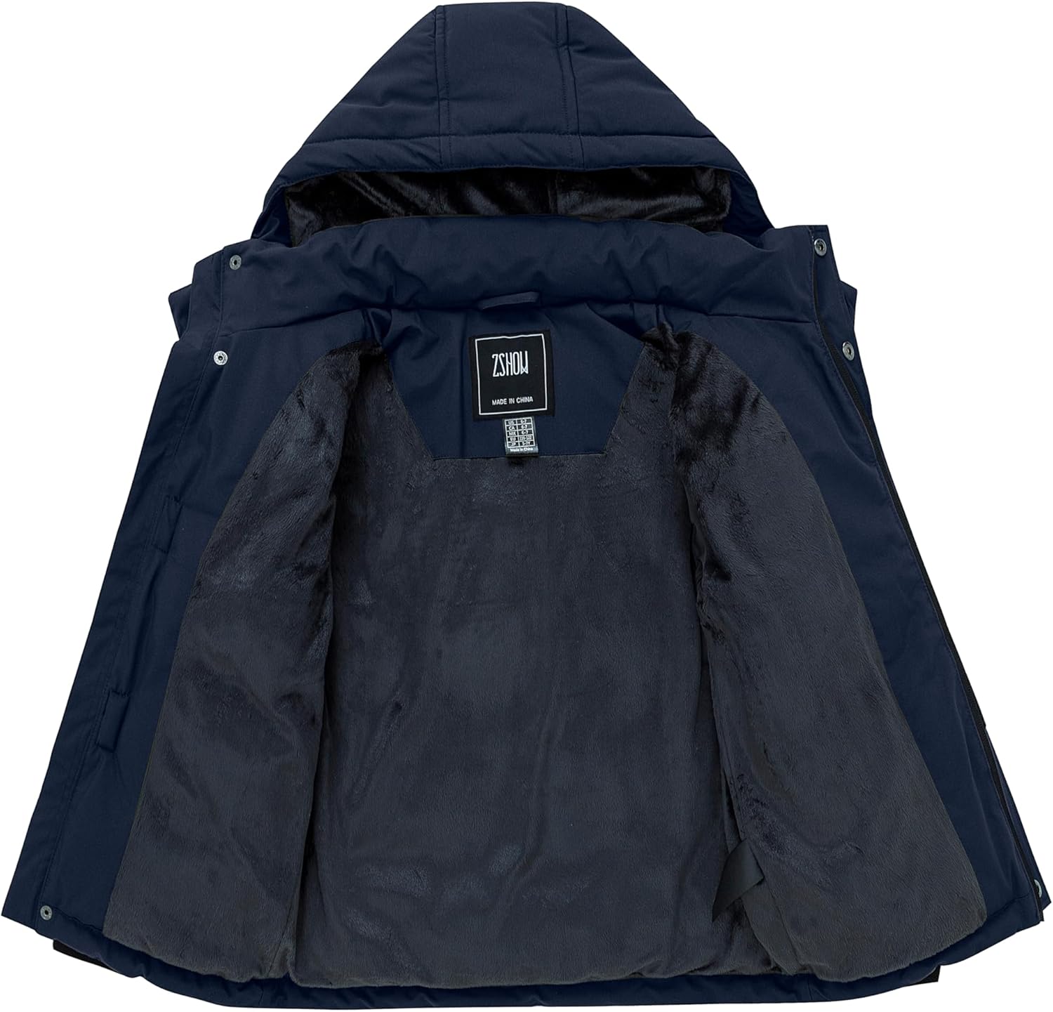 ZSHOW Boy's Warm Winter Coat Soft Fleece Jacket Waterproof Snow Coat - Image 4