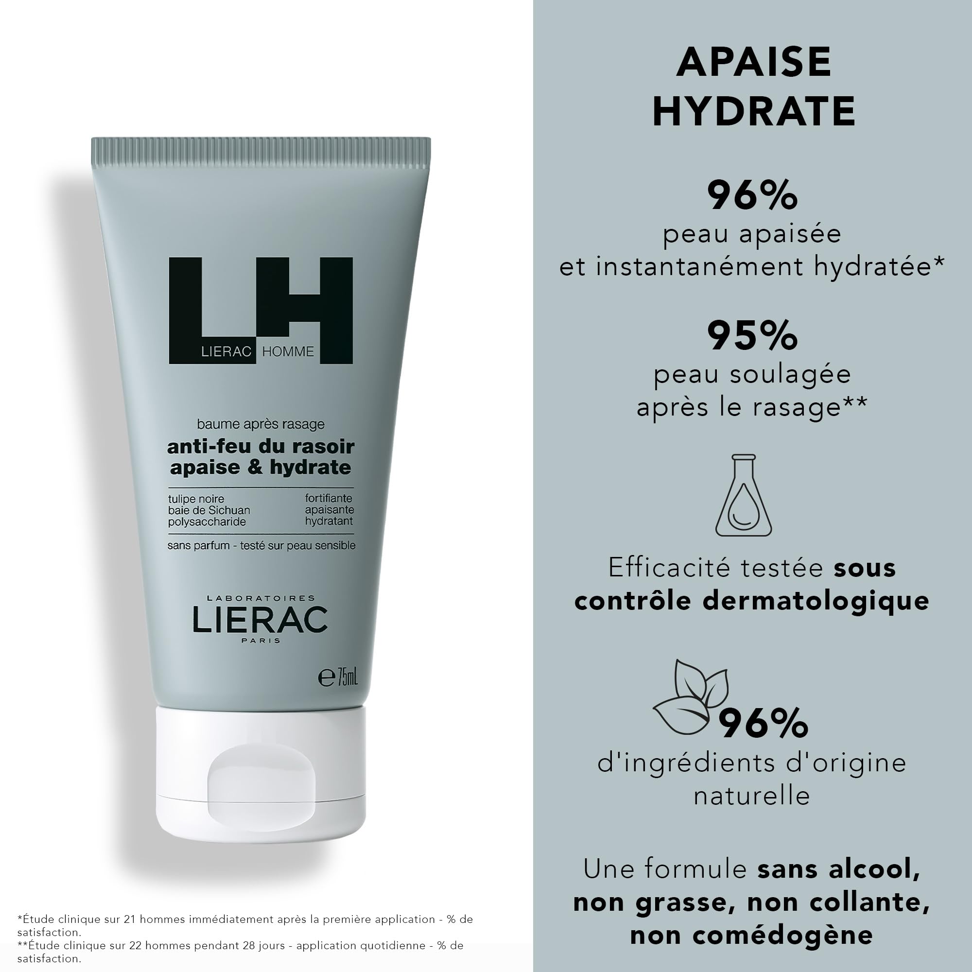 Liérac Homme Soothing After Shave Balm For Men 75 ml