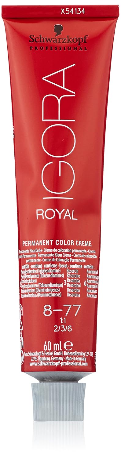 Schwarzkopf ROYAL IGORA 8-77 Hair Color - Rich Tone