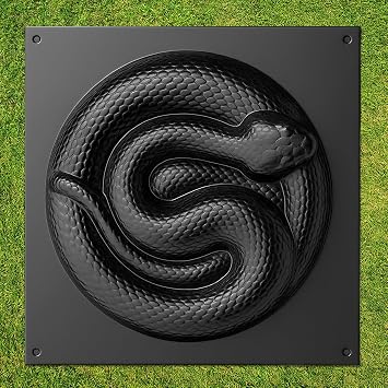 3D Snake Shape Concrete Mold Cement Plastic ABS 2mm - Asp Mould Mold for Cement - Paving DIY Stepping Stone Decor Garden - Concrete Molds and Forms Animals Reusable