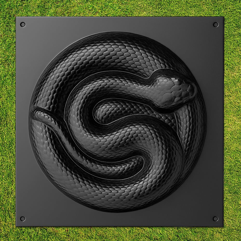 BETONEX 3D Snake Shape Concrete Mold Cement Plastic ABS 2mm - Asp Mould Mold for Cement - Paving DIY Stepping Stone Mold Stone Decor Garden - Concrete Molds and Forms Animals Reusable