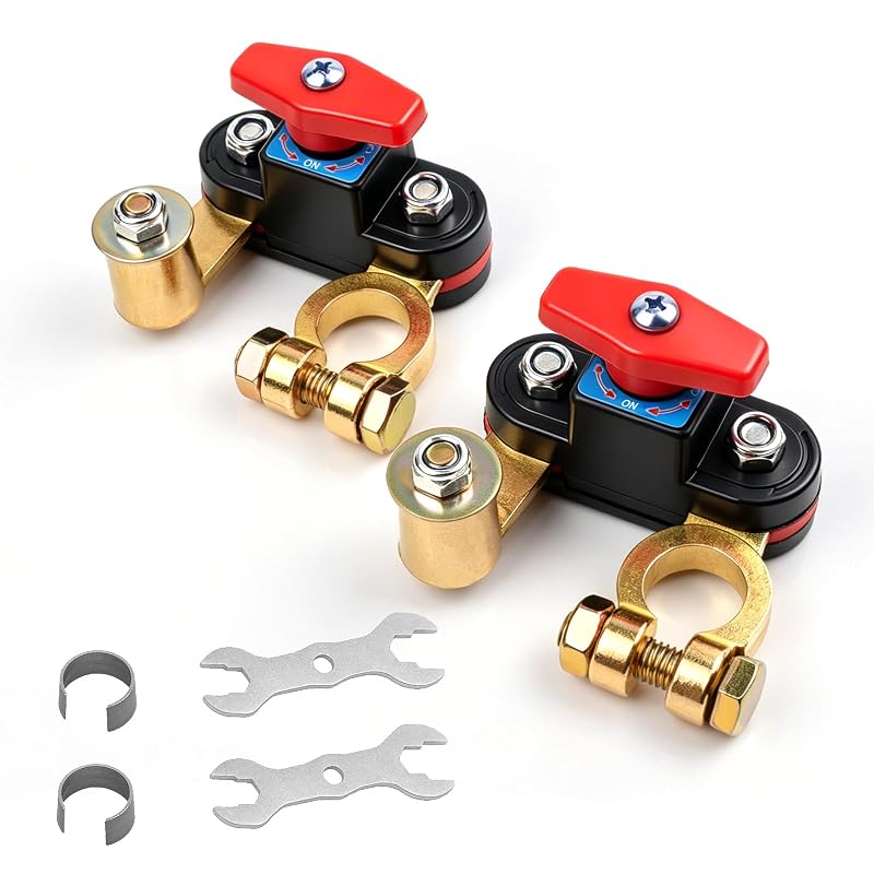 Chave Seccionadora Rotativa para Bateria Automotiva SKLK-SEL 12 V–24 V 300 A – Kit com 2 unidades