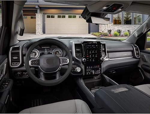 Miniatura 4 de West Llama Funda personalizada para volante de automóvil para Dodge 1989-2011 RAM 1500 2500 3500, Charger, Durango, Challenger (talla estándar)