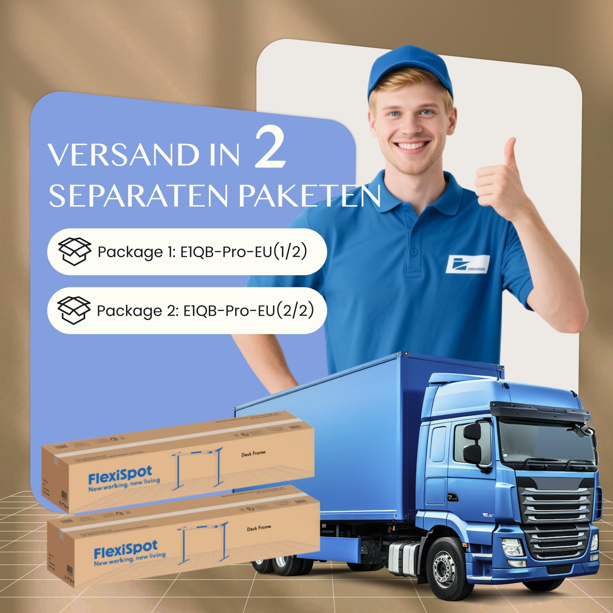FLEXISPOT Elektrisches Tischgestell höhenverstellbar,4-Bein Gestell Schwarz | Schreibtischgestell mit 2 Motoren, höhenverstellbare Schreibtischbeine, hohe Tragkraft, ideal als Büro-, Computer- & Esstisch