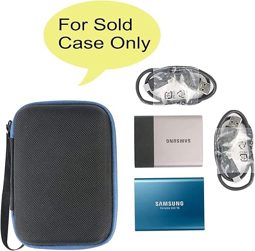 Miniatura 8 de co2CREA Funda de viaje rígida de repuesto para Samsung T7 Touch SSD portátil de 500 GB 1 TB 2 TB unidades de estado sólido externas (funda negra +
