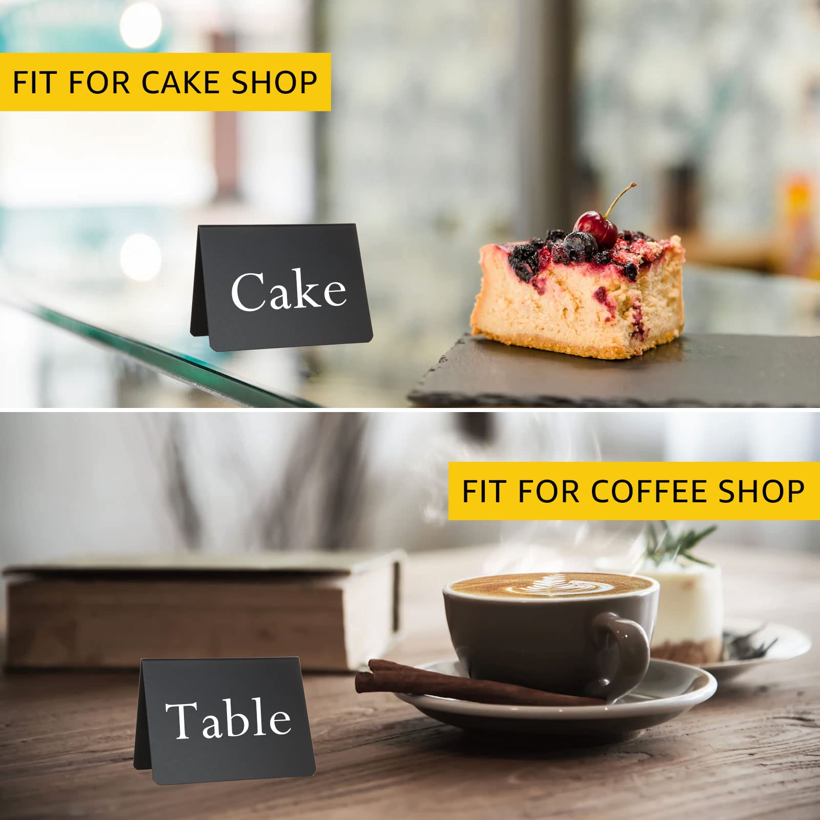 Reusable Table Number Signs 10-Pack Mini Chalkboard Signs With Chalk ...