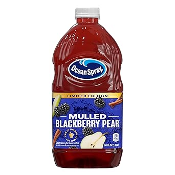 Ocean Spray Mulled Blackbery Pear Juice Drink, 60 Fl Oz Bottle Pack of 1