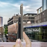 Vista 6 de Harryshell Billetera adhesiva para teléfono con ranuras para tarjetas [soporta hasta 6 tarjetas] [Soporte de soporte] Bolsillo con cremallera