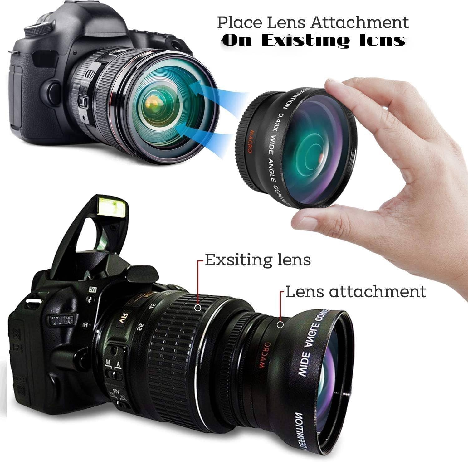 OPTURA HD 52MM HD Sport Action 2X Tele Zoom Lens for Nikon D3200